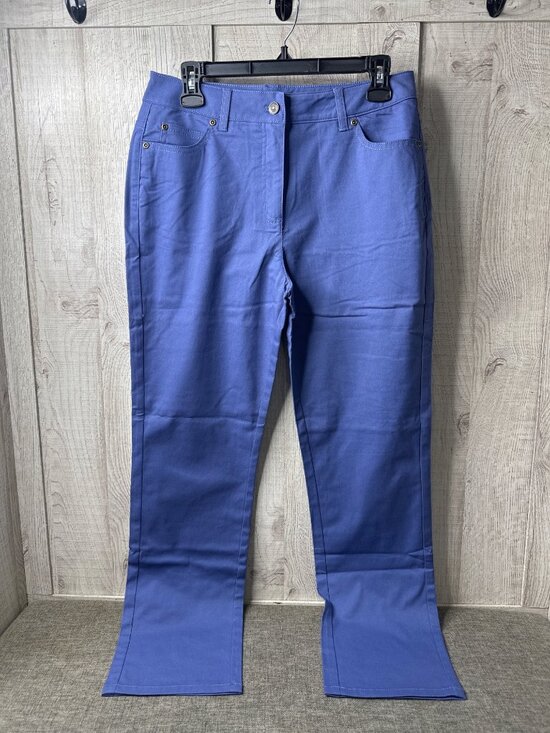 Norm Thompson Pants - Norm Thompson Women Blue Pants Size 8 Petite Stretch Fabric Summer Vacay Spring